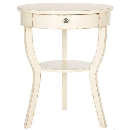 Safavieh Kendra End Table, Vintage Cream - 30.3 x 22 x 22 in. AMH6620D
